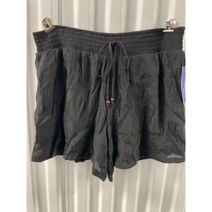 Women’s Apt. 9  Lined Shorts Size M Color Black No pocket and faux tie at waist